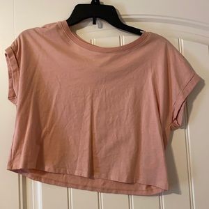 Pink Crop Tee Shirt
